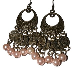 Dangle beaded earrings